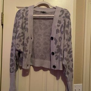 Wild Fable Cropped Cheetah Sweater